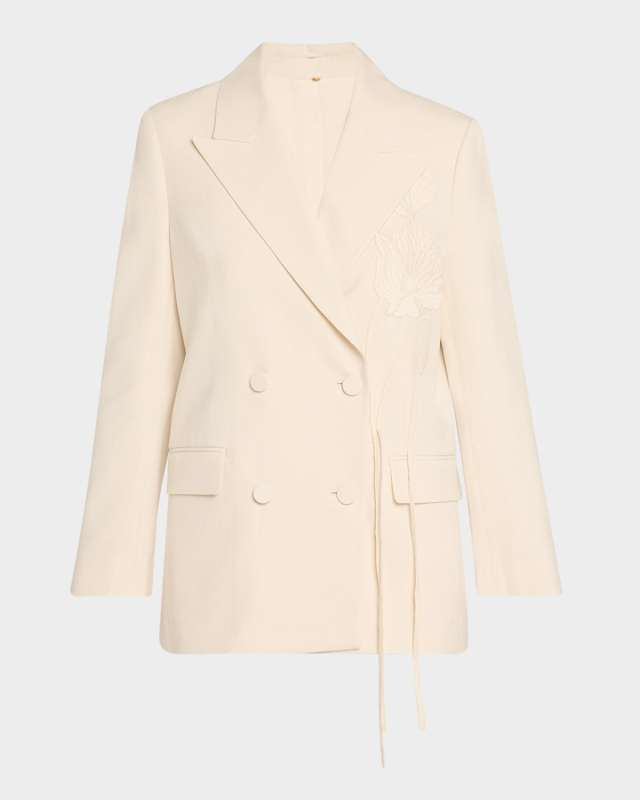 Hero Embroidered Double-Breasted Jacket